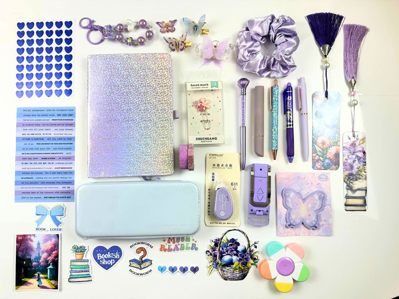 Lavender Bookish Gift Set